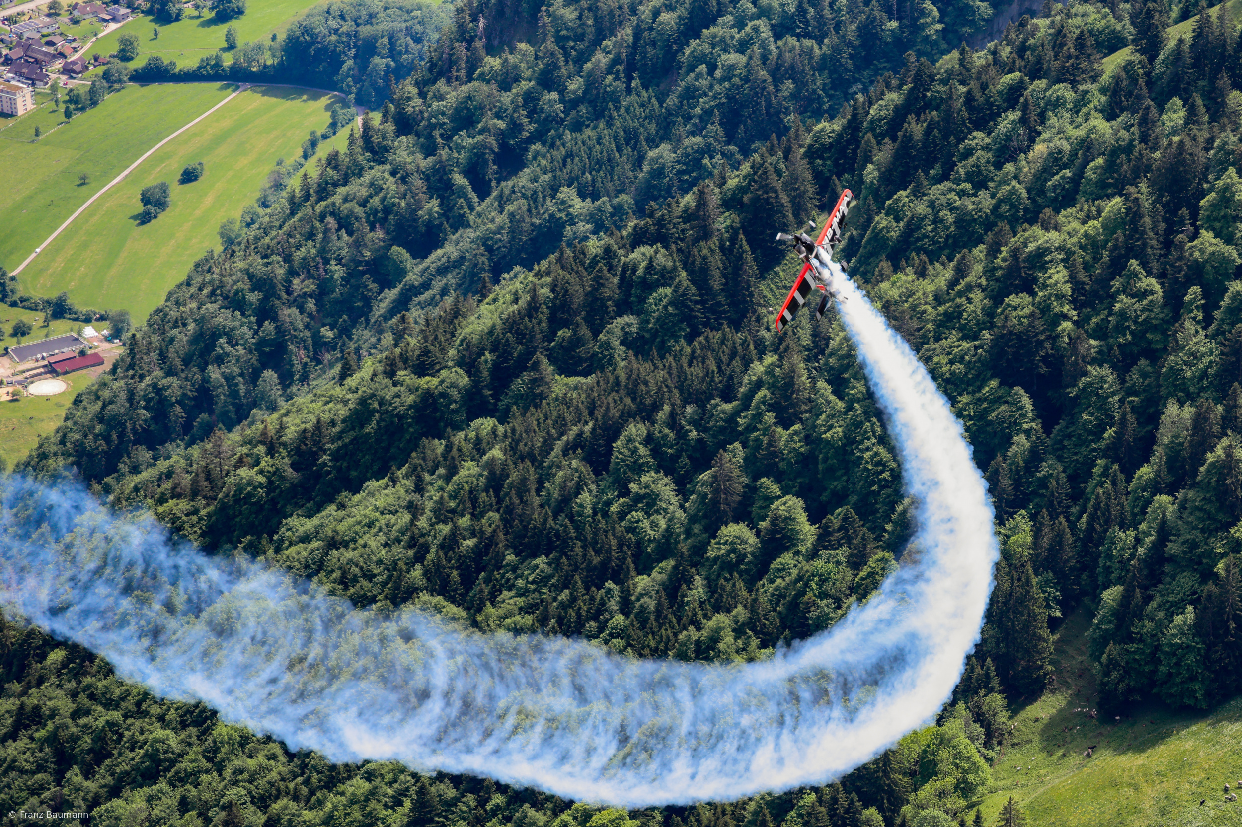 Aerobatics in the Swiss Alps