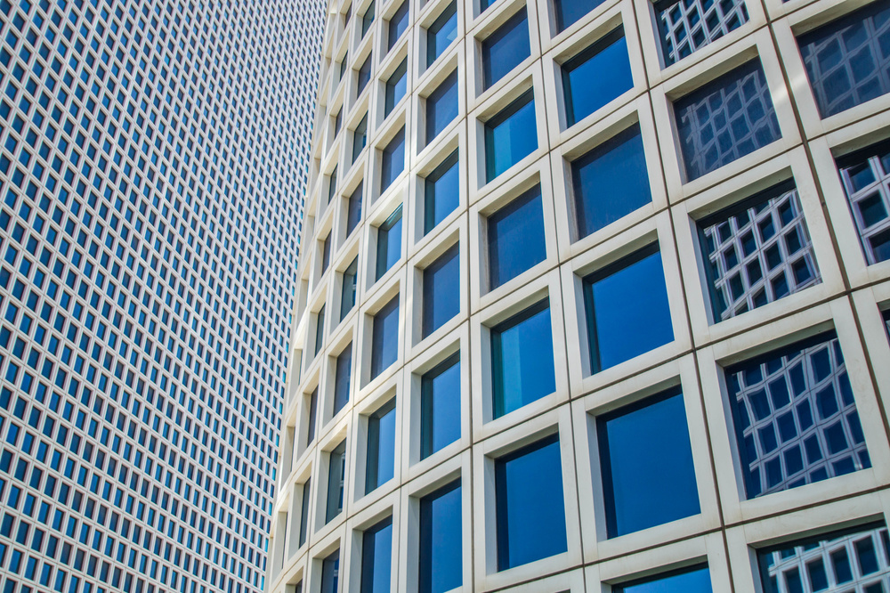 Modern Geometric Facades by Joshua Raif — canvas wall art