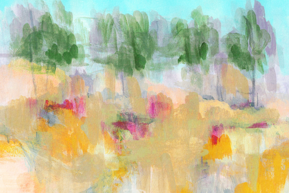 Vibrant Field Landscape by Lori Ann Folz — canvas wall art