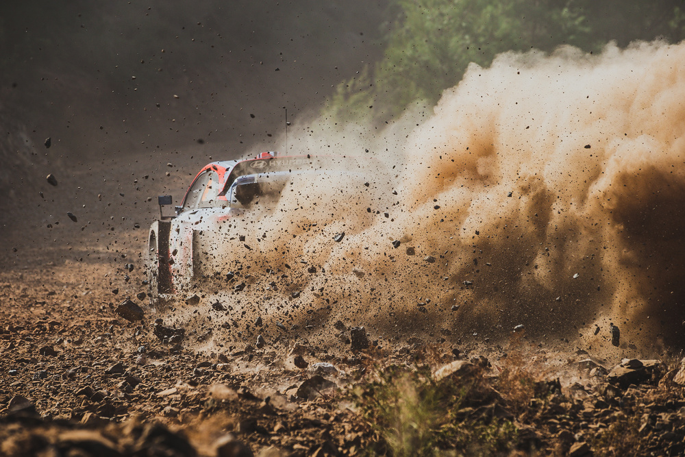 Racing Through Dust by ATTILA SZABO — canvas wall art
