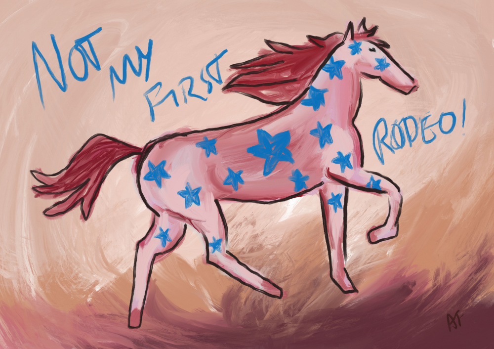 Not My First Rodeo by Athene Fritsch — canvas wall art