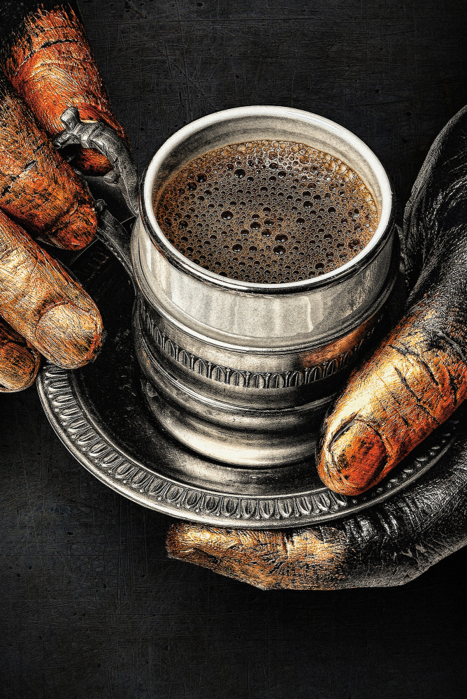Rustic Coffee Hands by Paul Adrian Chis — canvas wall art