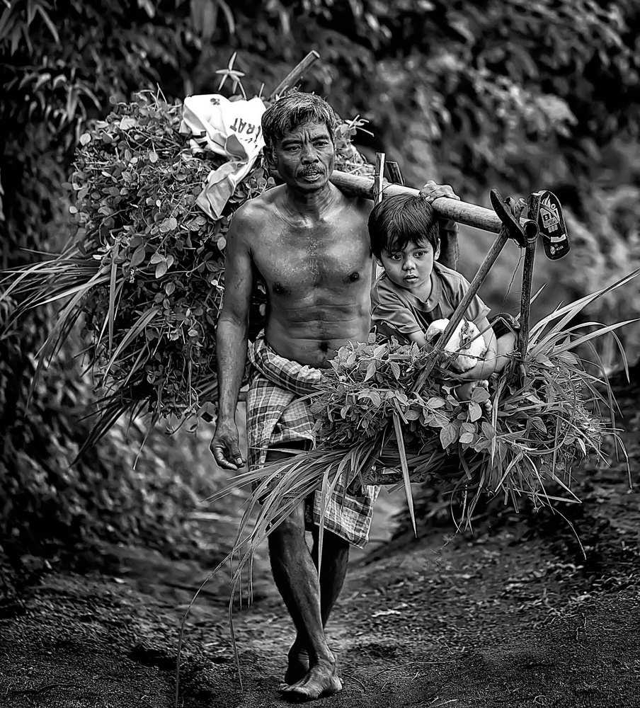 Father Son Daily Labor by Adhi Prayoga — canvas wall art
