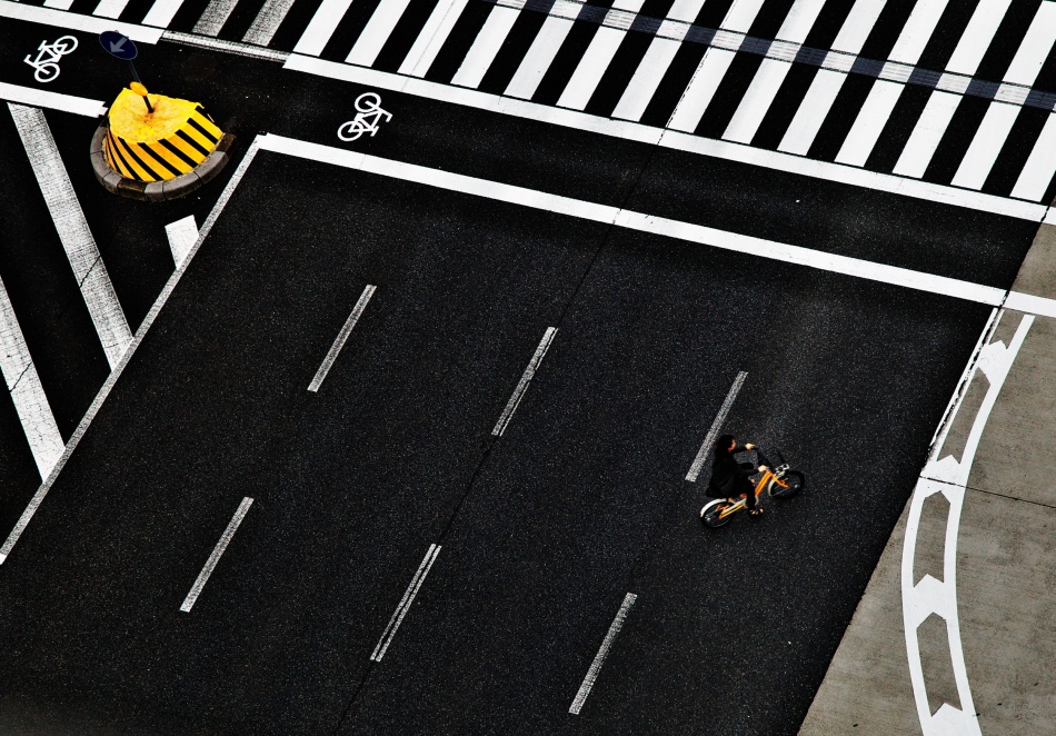 Urban Cycle Geometry by Keisuke Ikeda @ blackcoffee — canvas wall art