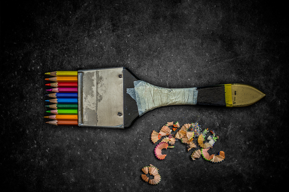 Creative Pencil Brush by António Bernardino Coelho — canvas wall art