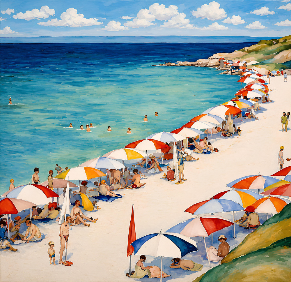 Sunny Beach Day by Avanesova Elena — canvas wall art