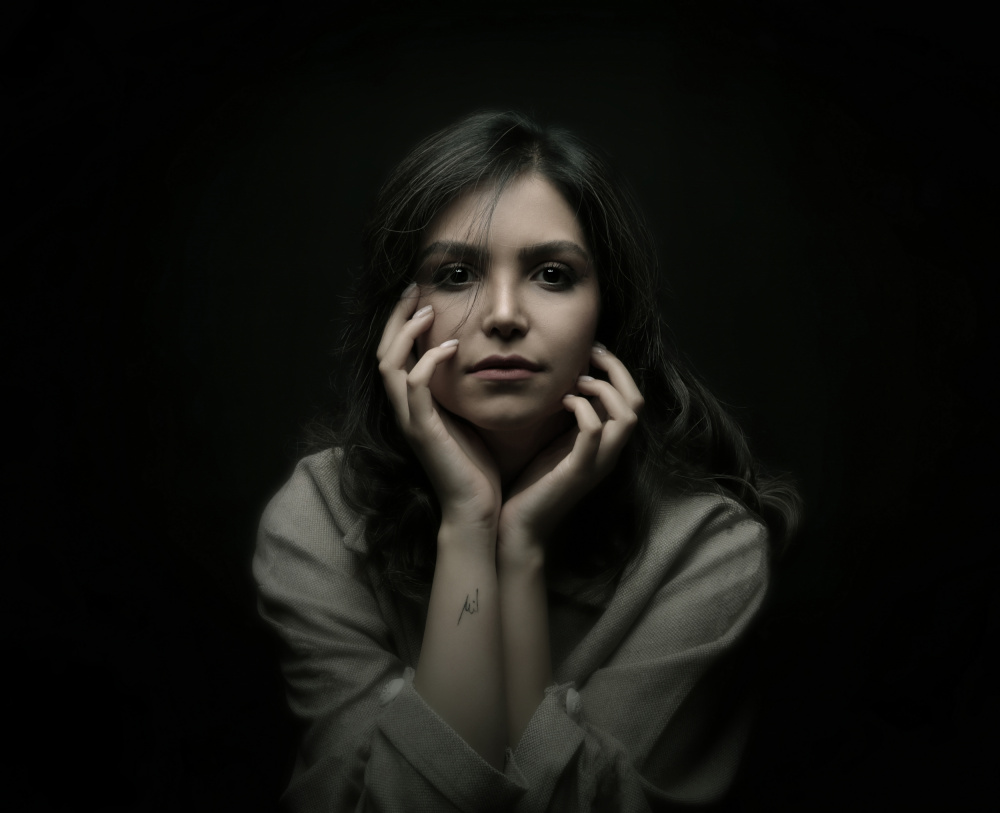 Mysterious Gaze by Moein Hasheminasab — canvas wall art