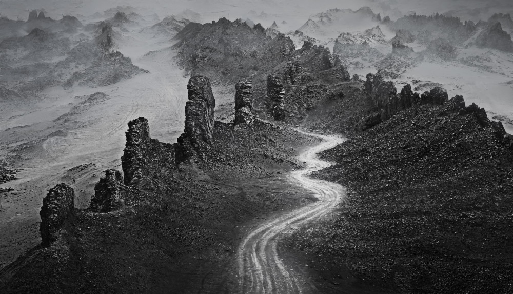 Winding Mountain Path by Leah Xu — canvas wall art