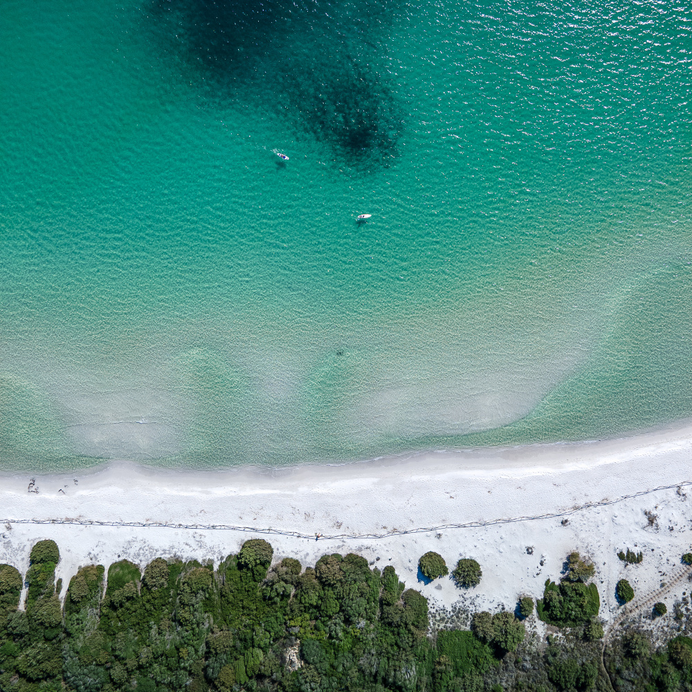 White Sand Turquoise Water by Anna Kirchner — canvas wall art