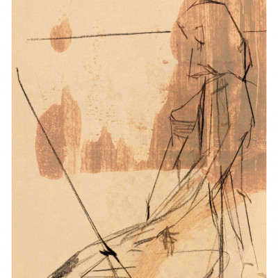 Terracotta Expressive Figure Life Study