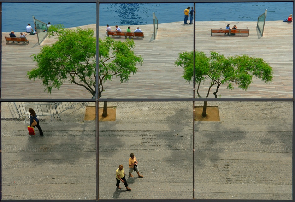 Waterfront Reflections by Jure Kravanja — canvas wall art