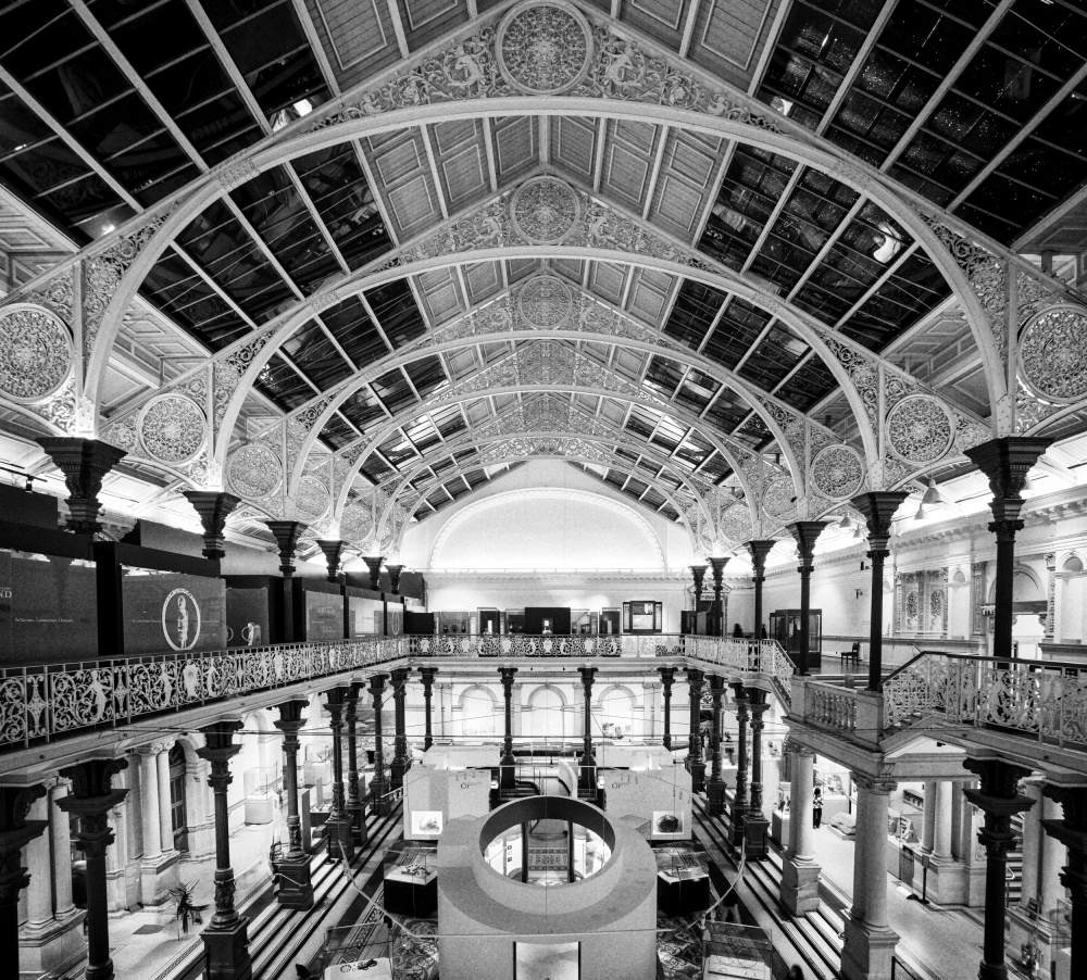 Grand Ornate Hall by carlo borgatelli — canvas wall art
