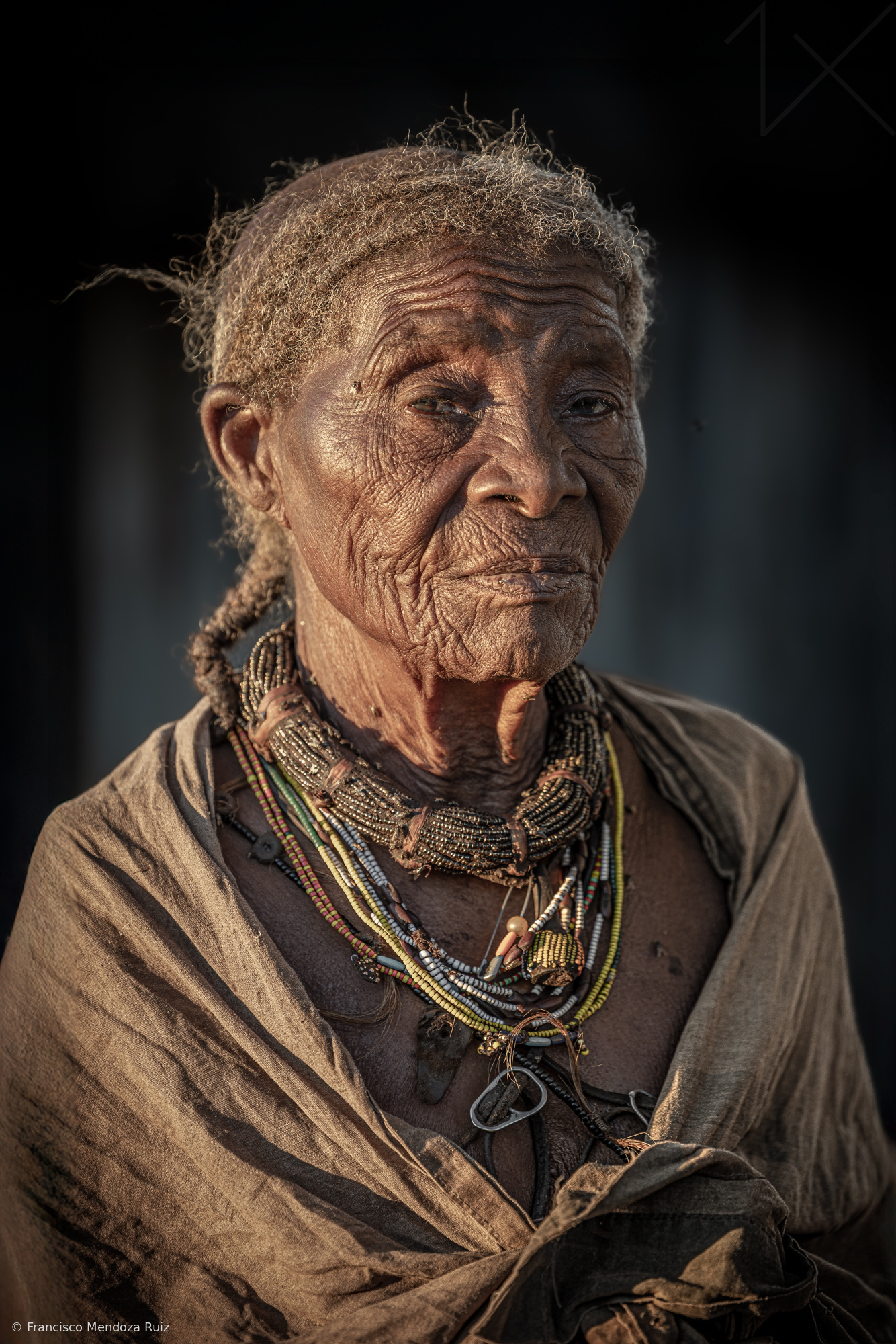  Mountain Muila old Woman portrait, Angola