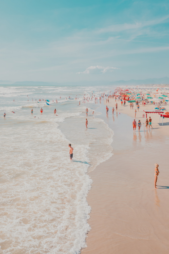 Sunny Coastal Beach by Roberto Ruoli — canvas wall art
