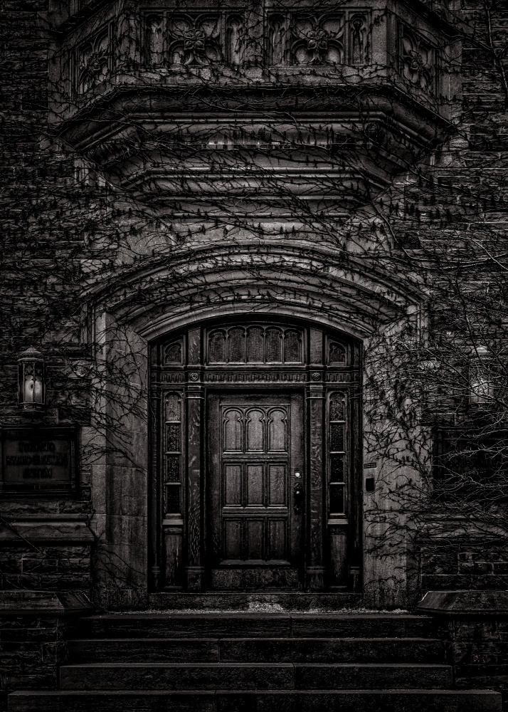 Dark Gothic Entrance by The Learning Curve Photography — canvas wall art