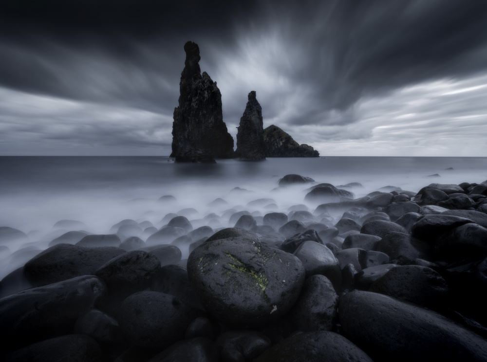 Dramatic Sea Stacks by Stan Huang — canvas wall art