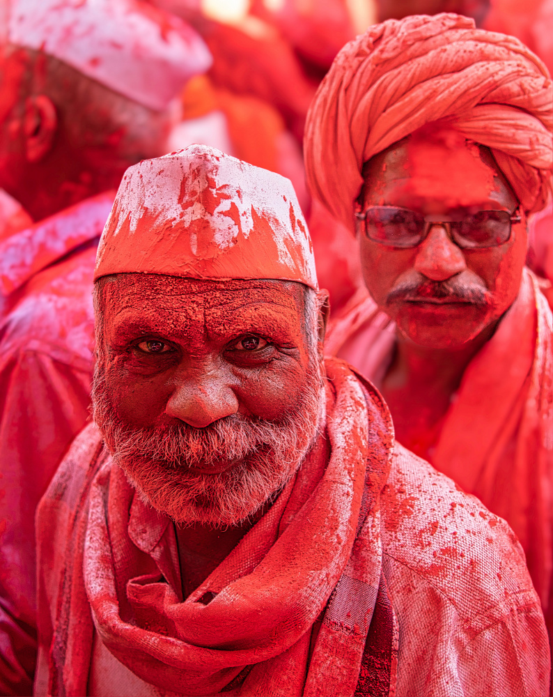 Vibrant Holi Faces by Rahul Wedpathak — canvas wall art