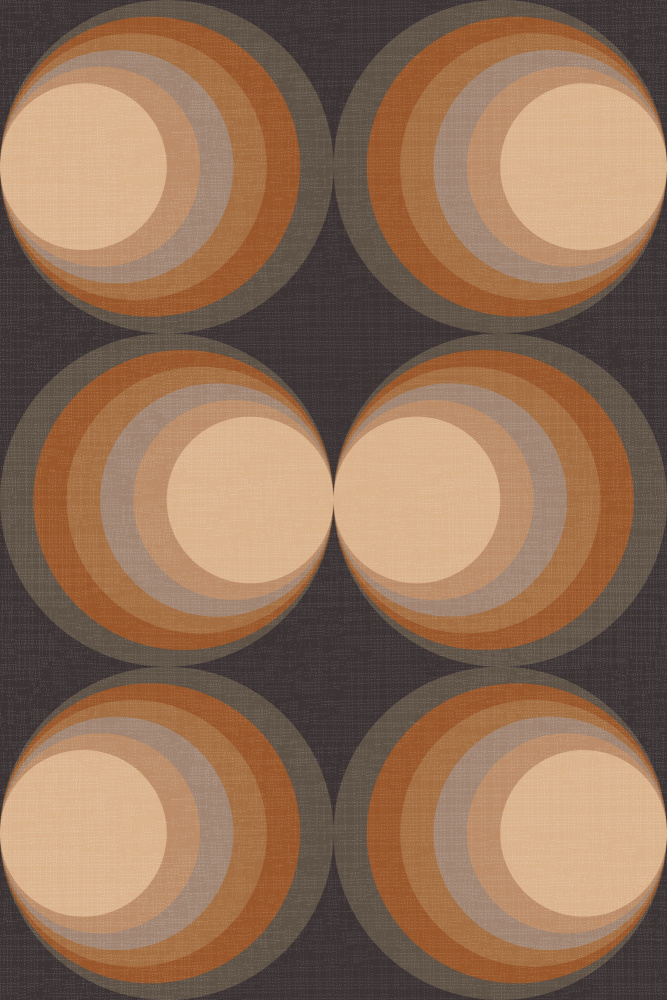 Mid Century Circles by Alexandra Weise — canvas wall art