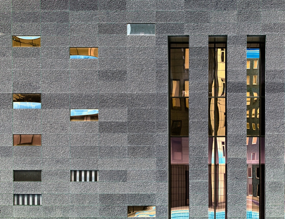 Modern Geometric Reflections by Harry Verschelden — canvas wall art