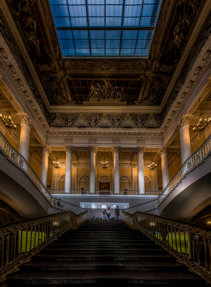 Grand Classical Staircase by Rana Jabeen — canvas wall art