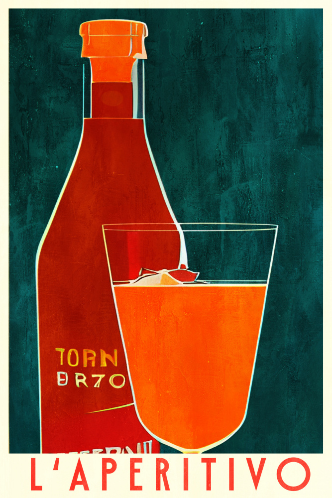 Vintage Italian Aperitivo by Bo Anderson — canvas wall art