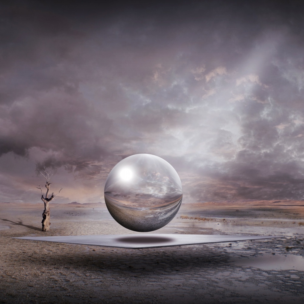Surreal Desert Orb by Franziskus Pfleghart — canvas wall art