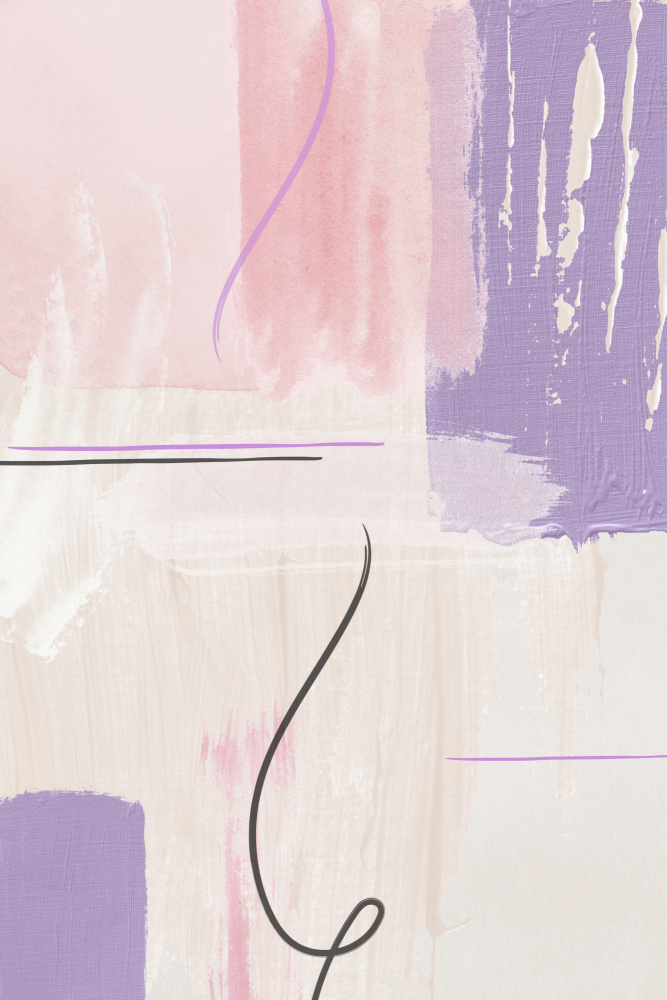 Gentle Pastel Abstract by Sally Ann Moss — canvas wall art