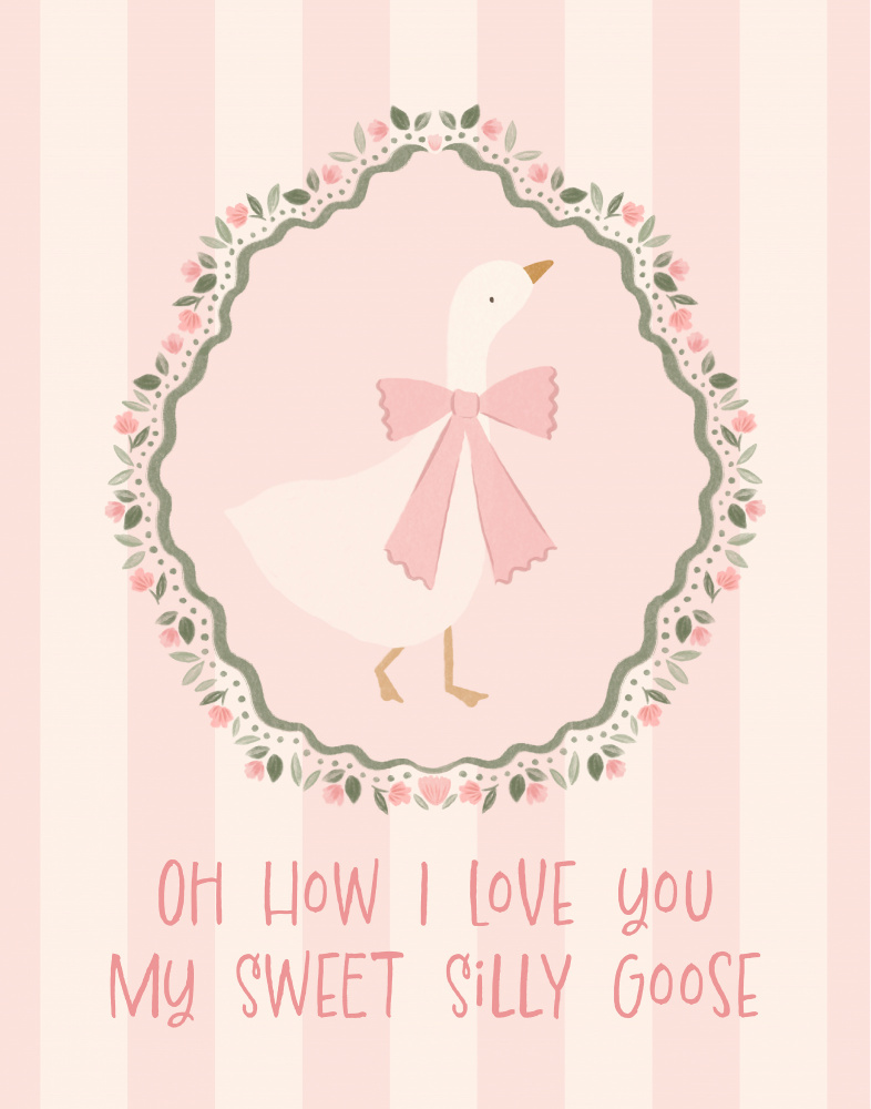 Sweet Silly Goose by Aislinn Simmonds — canvas wall art