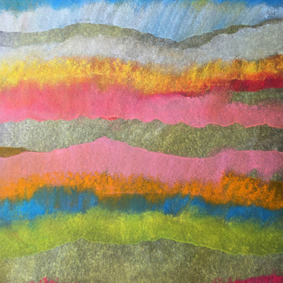 Vibrant Abstract Landscape