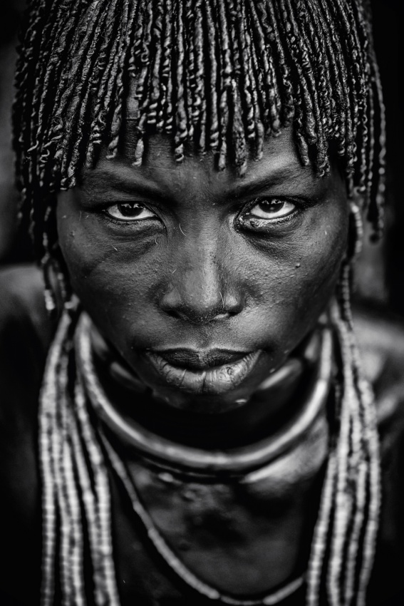 Intense Tribal Gaze by Vedran Vidak — canvas wall art
