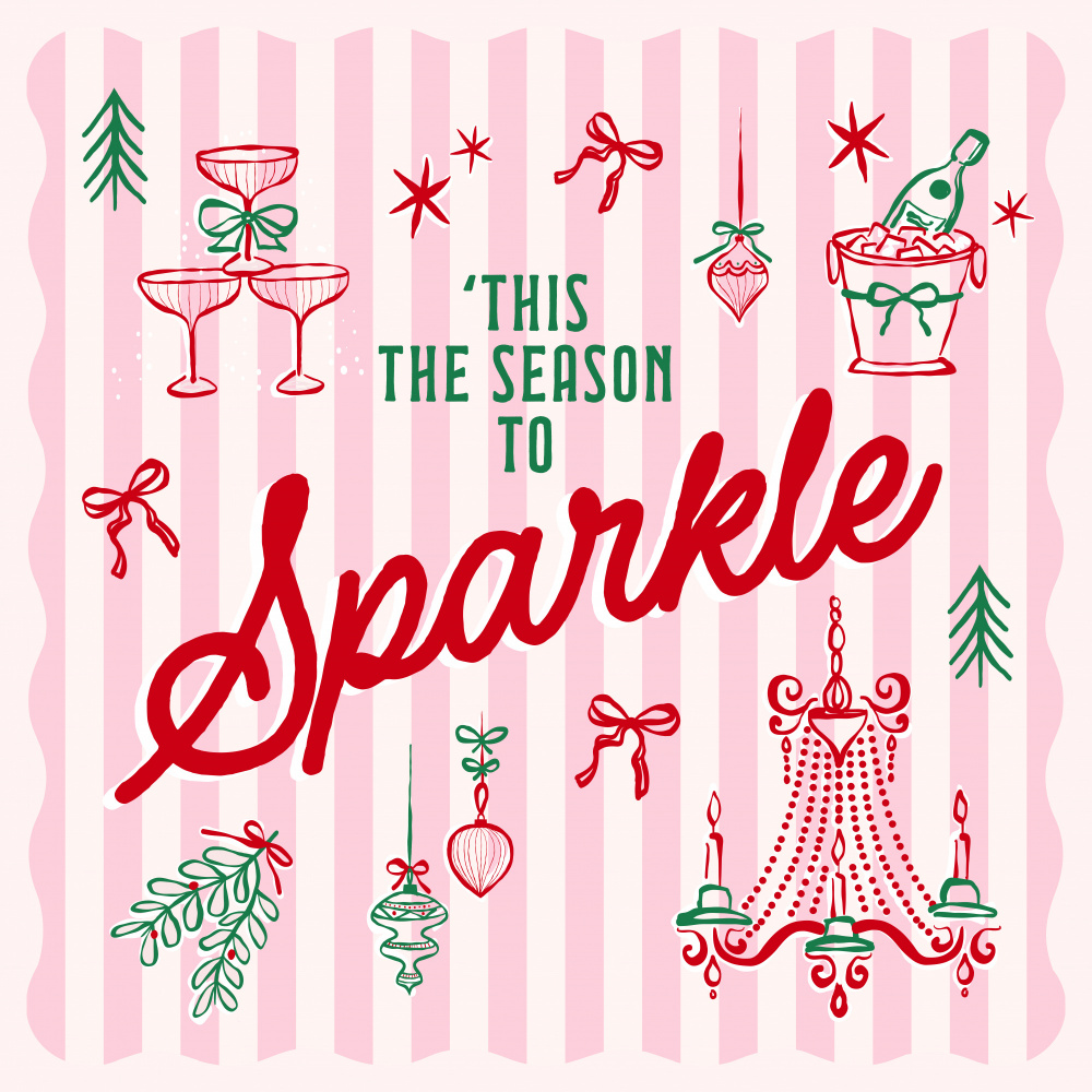 Sparkling Holiday Celebration by Dominique Vari — canvas wall art