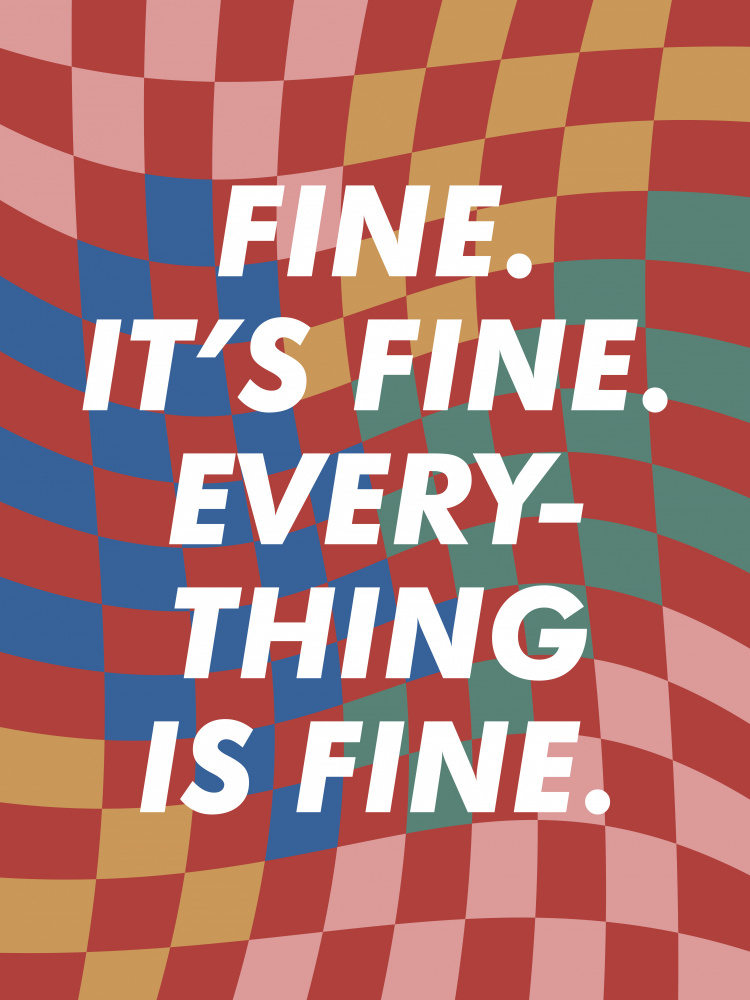 Everything Is Fine by Frankie Kerr-Dineen — canvas wall art