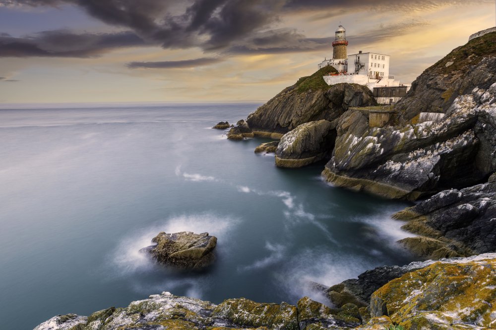 Tranquil Coastal Lighthouse by Peter Krocka — canvas wall art