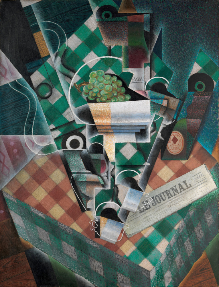 Nature Morte à La Nappe à Carreaux (still Life With Checkered Tablecloth) 1915 by Juan Gris — canvas wall art