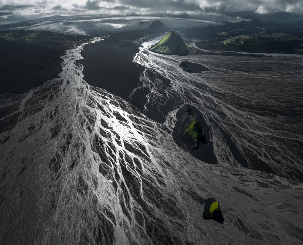 Icelandic Braided River by Stan Huang — canvas wall art