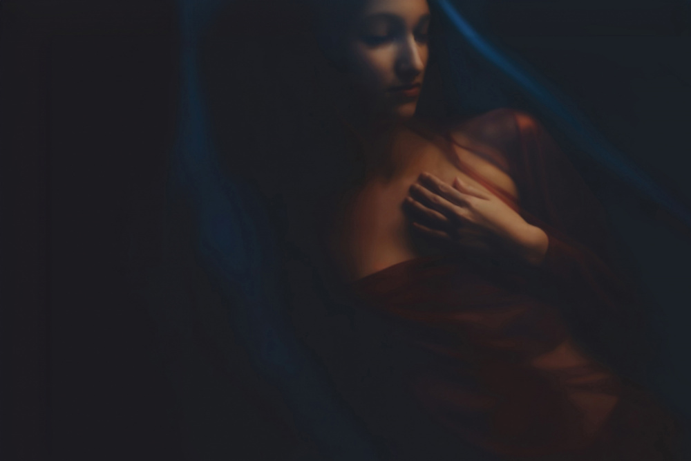 Sensual Red Glow by Giuseppe Satriani — canvas wall art