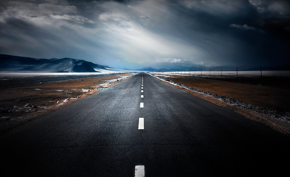 Dramatic Open Road by Selions（陈磊） — canvas wall art
