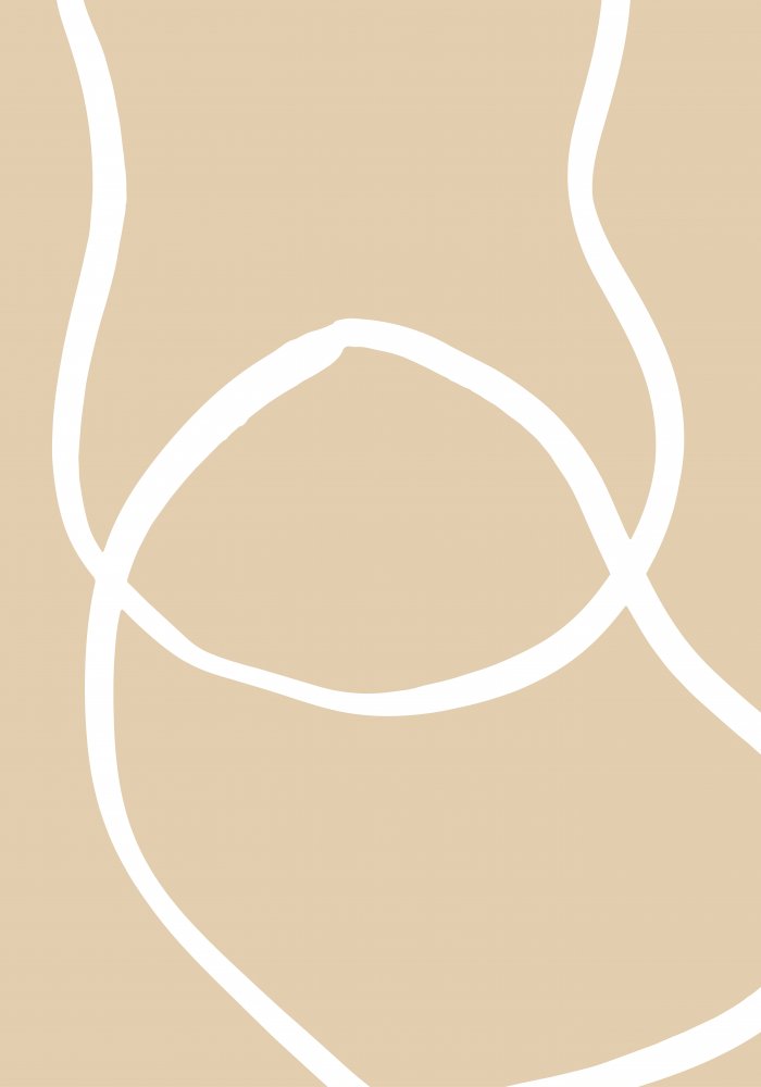 Flowing Beige Curves by Old Artists Studio — canvas wall art
