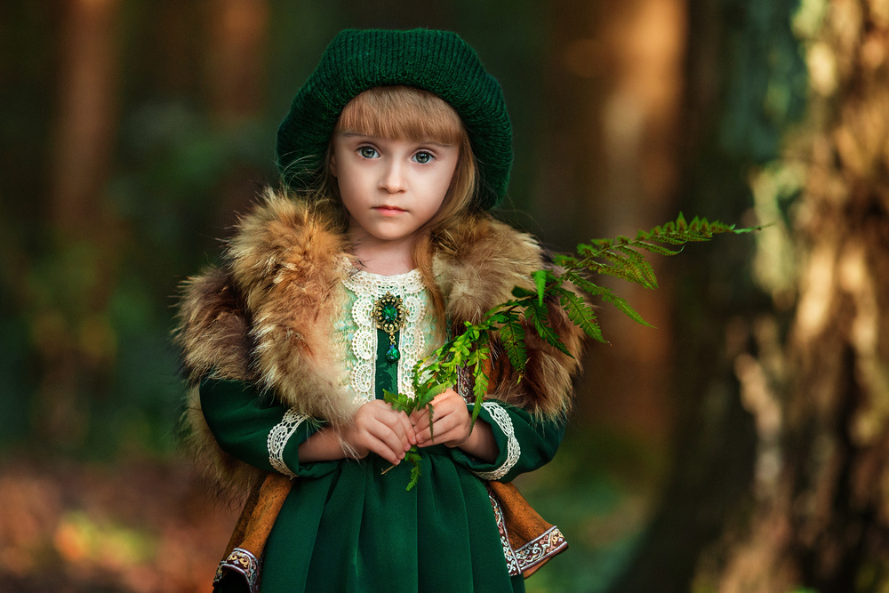 Enchanted Forest Child by Alina Lankina — canvas wall art