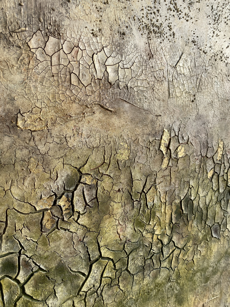 Aged Cracked Surface by Gabriela Aleksandra Szuba — canvas wall art