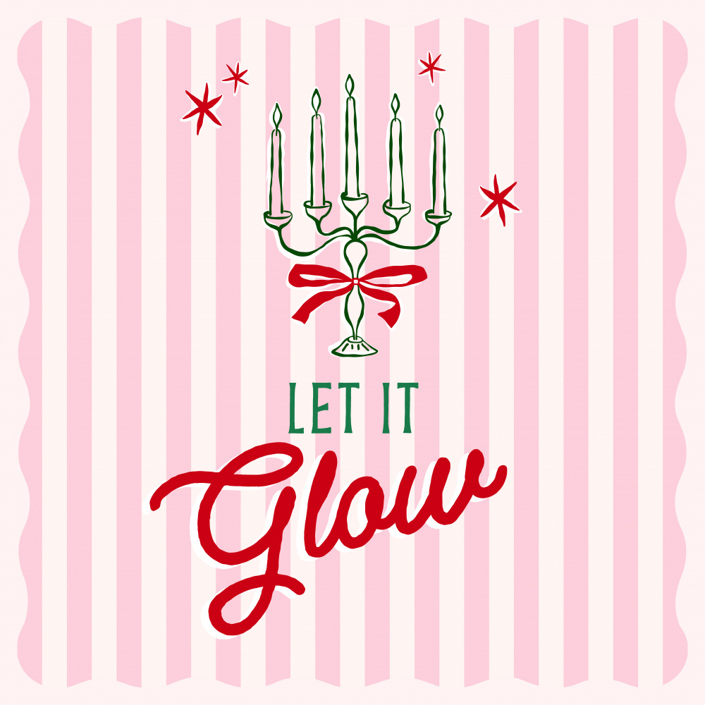 Let It Glow Candelabra by Dominique Vari — canvas wall art