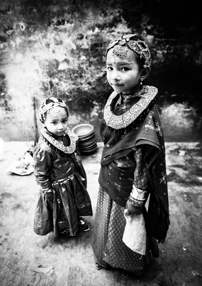 Adorned Young Girls by TORU MATSUNAGA — canvas wall art