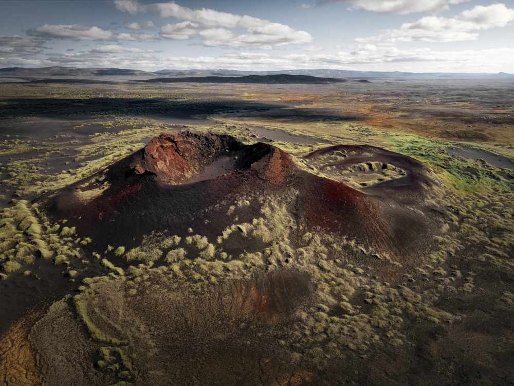 Volcanic Moss Landscape by Clara Gamito — canvas wall art