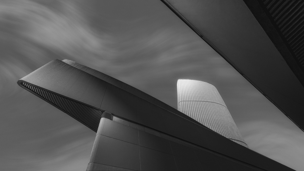 Modern Architectural Curves by Molly Fu APA — canvas wall art