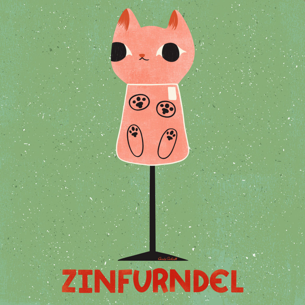 Zinfurndel by Carrie Cantwell — canvas wall art