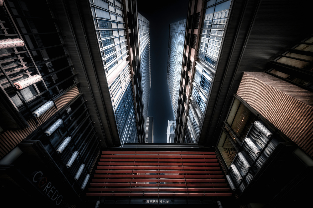 Urban Canyon Perspective by Daiki Suzuki — canvas wall art