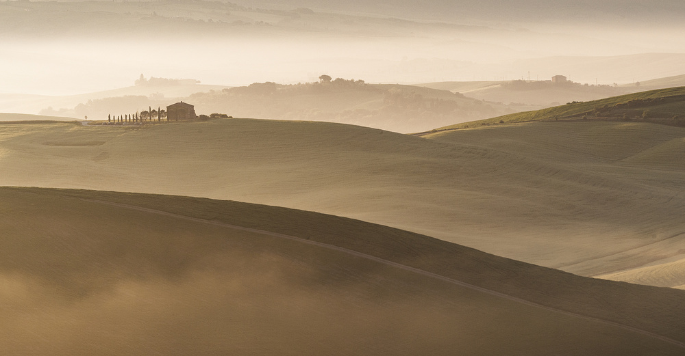 Misty Countryside Morning by Marco Galimberti — canvas wall art