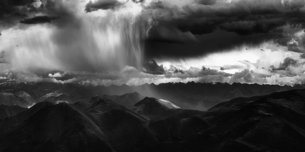 Mountain Rainstorm Sky by Stan Huang — canvas wall art