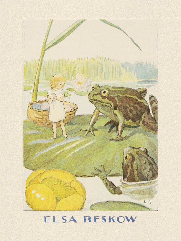 Tummelisa Grodorna, Elsa Beskow Hc Andersen by Elsa Beskow &amp; Hc Andersen — canvas wall art