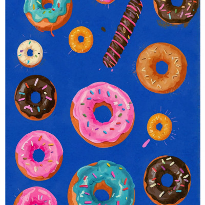 Donut Delight Canvas
